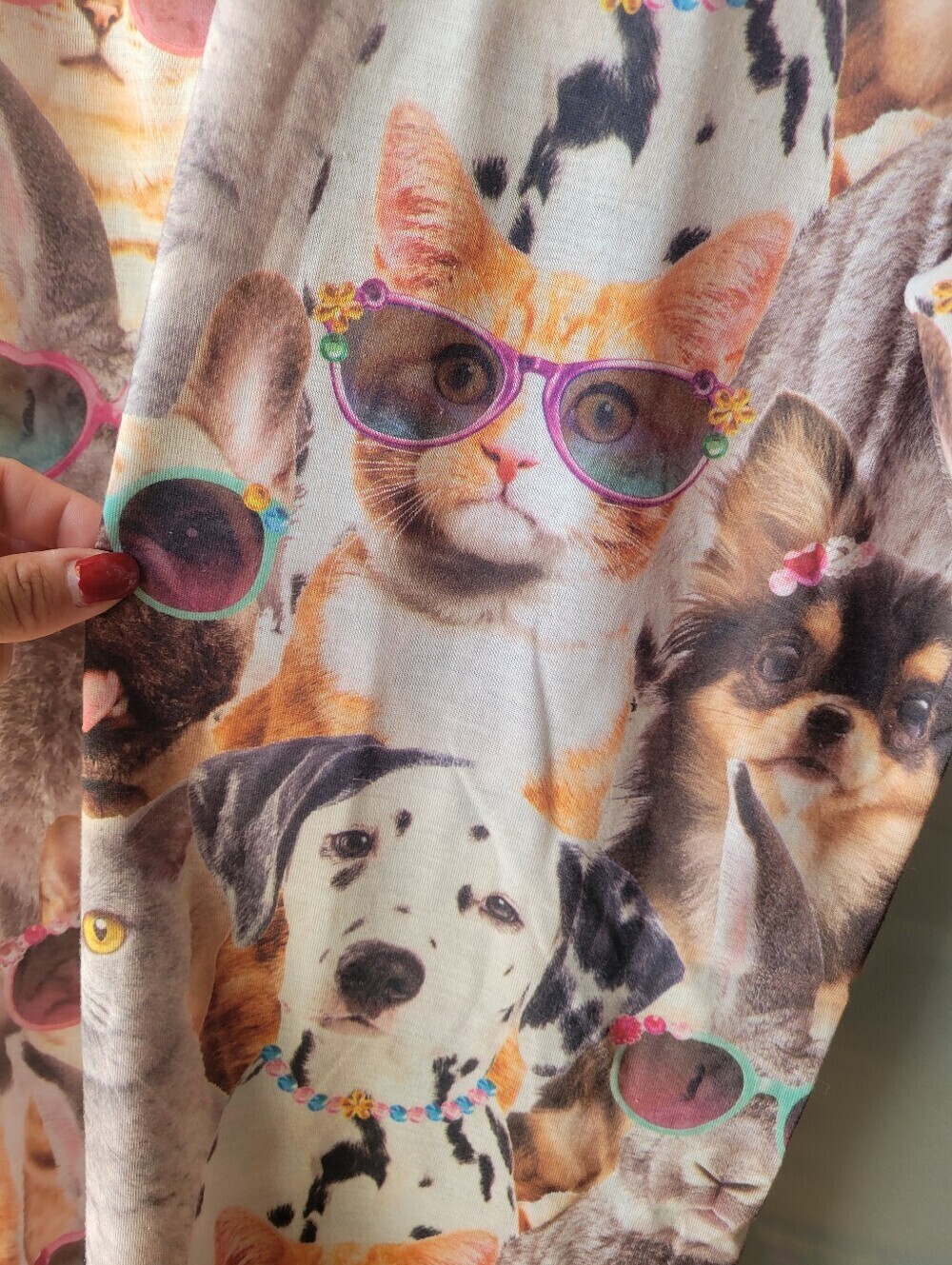 Secret Treasures Dog Cat Bunny Sleep Shirt Plus LG/XL Short Sleeve Sunglasses - Picture 6 of 6